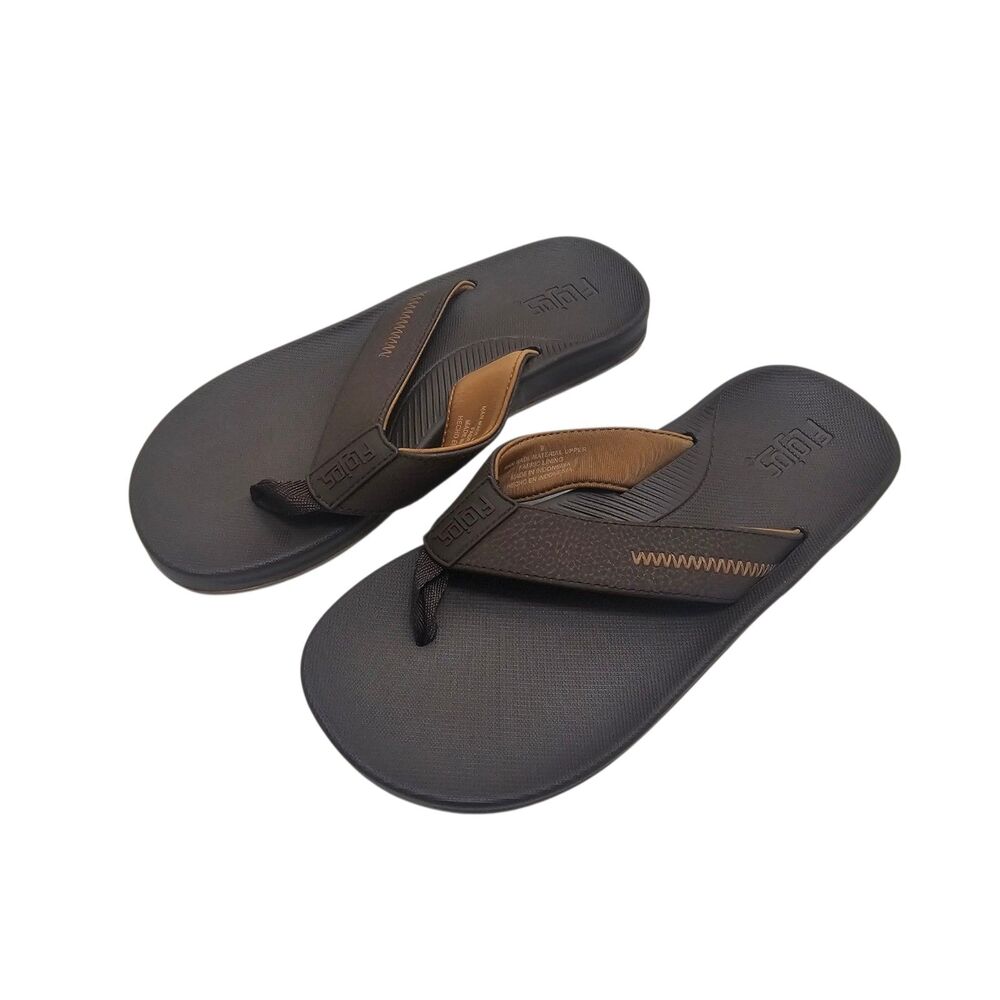 Flojos Men's Flip Flops Brown 9